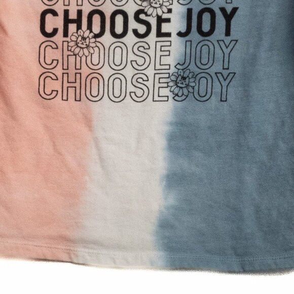 Love Peace & Lipgloss Choose Joy Girls Multicolor Sweatshirt Pullover Size M - Picture 4 of 7